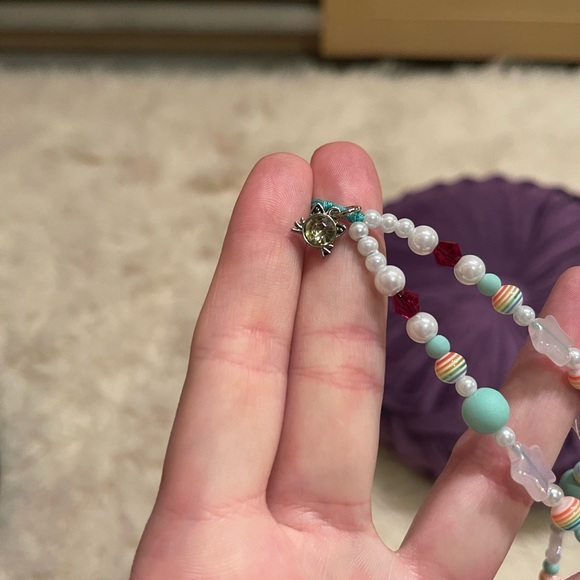 Phone String! ๐ Pink heart theme with a jewel ๐ cat charm! - Picture 7 of 9